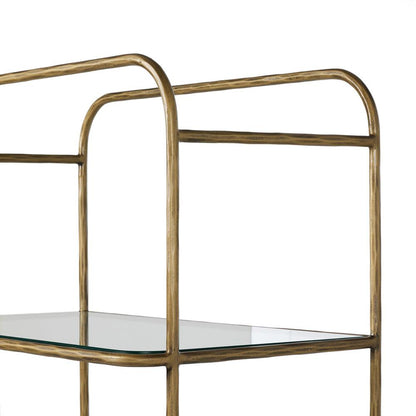 Four Hands - Element - Swinton Bookcase - Hammered Aged Brass - 245451-001 veiw 10