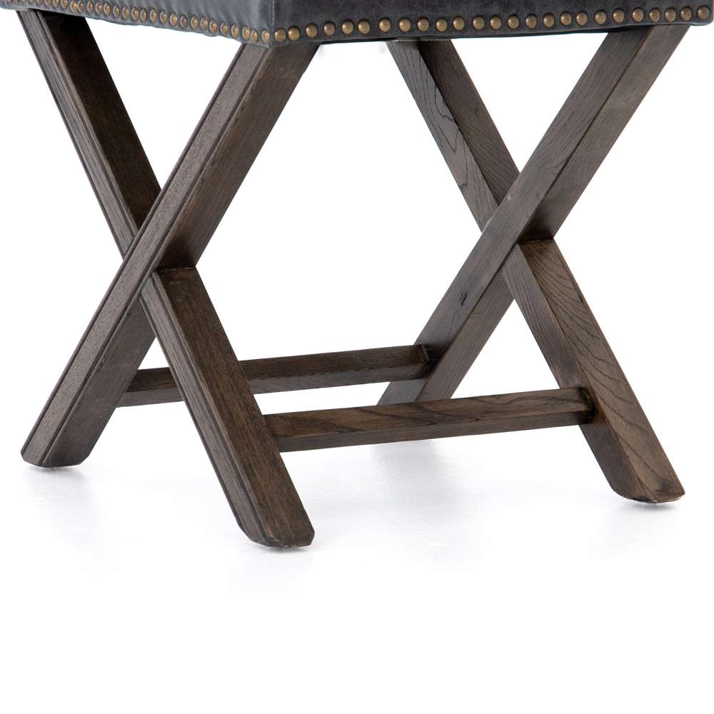 Four Hands - Elyse Ottoman - Durango Smoke - 105656-004 veiw 2