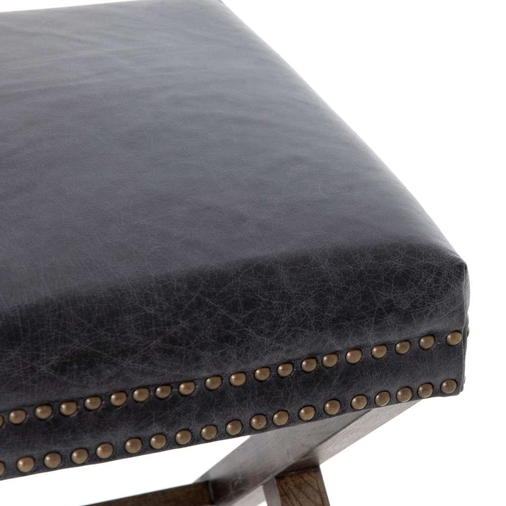 Four Hands - Elyse Ottoman - Durango Smoke - 105656-004 veiw 5