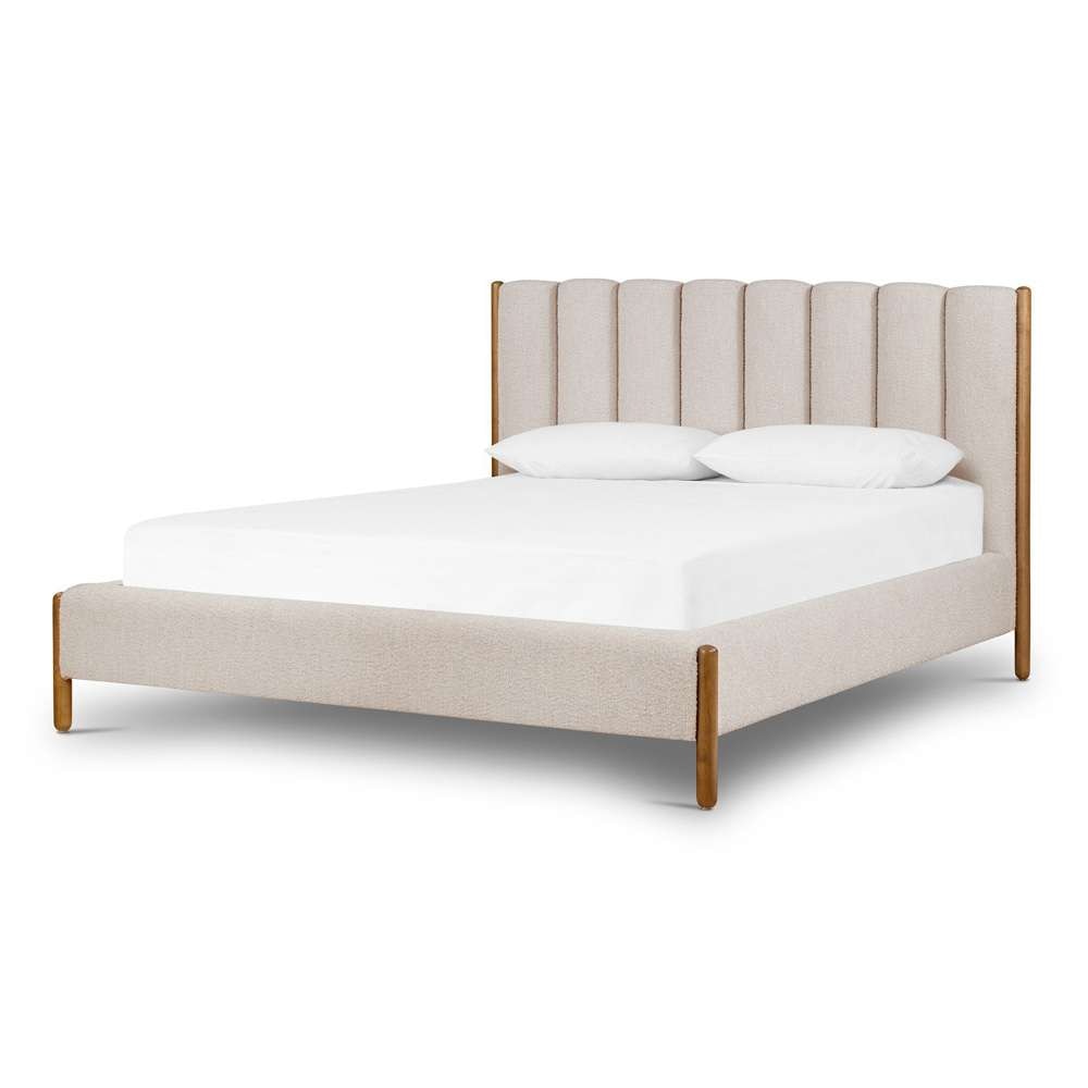 Four Hands - Emma Queen Bed - Knoll Sand - 227886-003 veiw 1