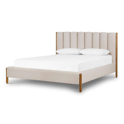 Four Hands - Emma Queen Bed - Knoll Sand - 227886-003 veiw 1