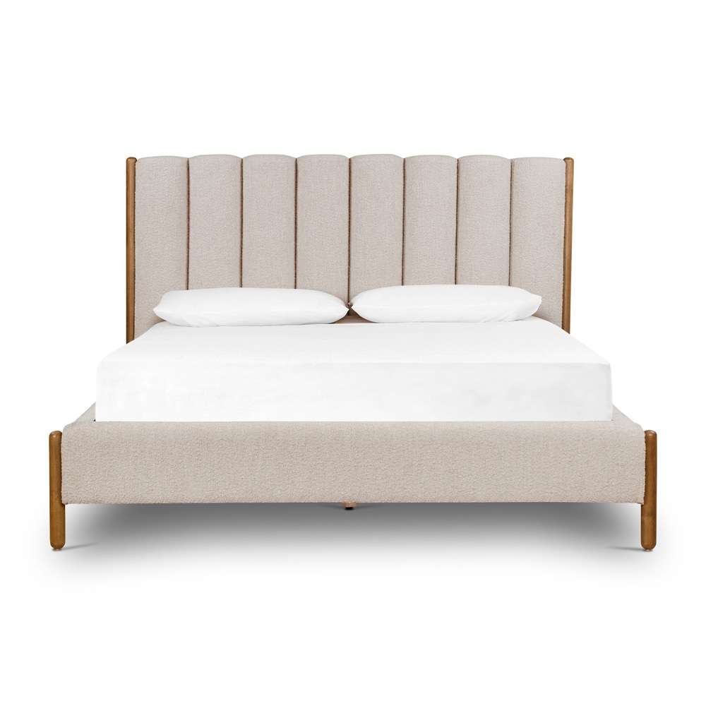 Four Hands - Emma Queen Bed - Knoll Sand - 227886-003 veiw 2