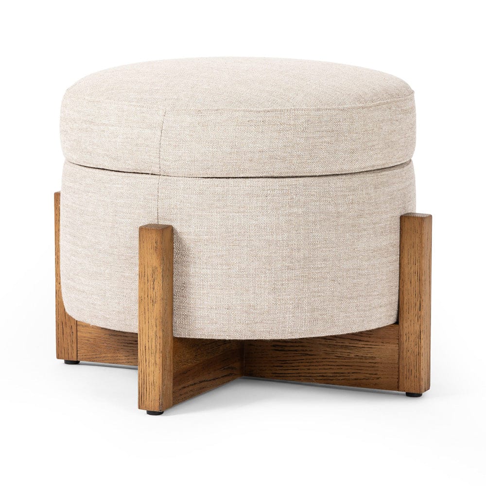 Four Hands - Esben Storage Ottoman-25" - Alcala Wheat - 231475-005 view 2