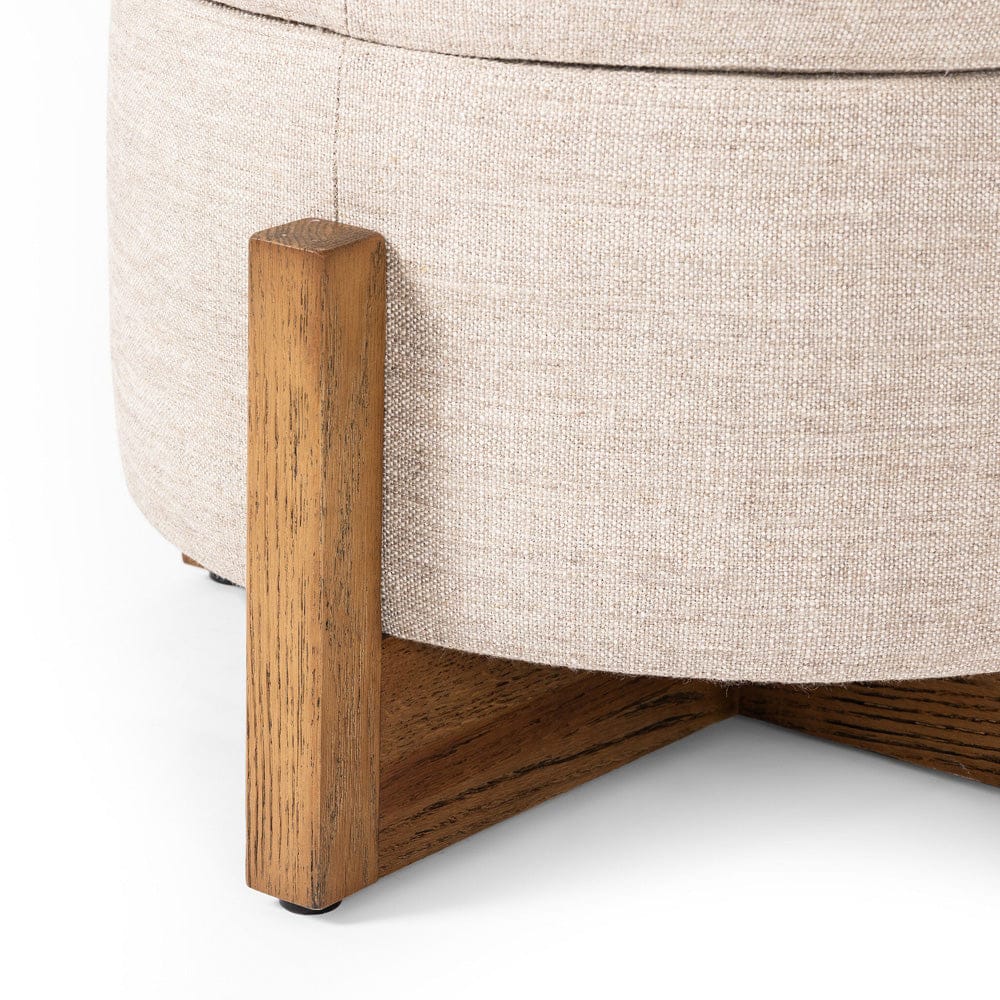 Four Hands - Esben Storage Ottoman-25" - Alcala Wheat - 231475-005 view 8
