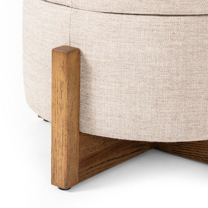 Four Hands - Esben Storage Ottoman-25" - Alcala Wheat - 231475-005 view 8