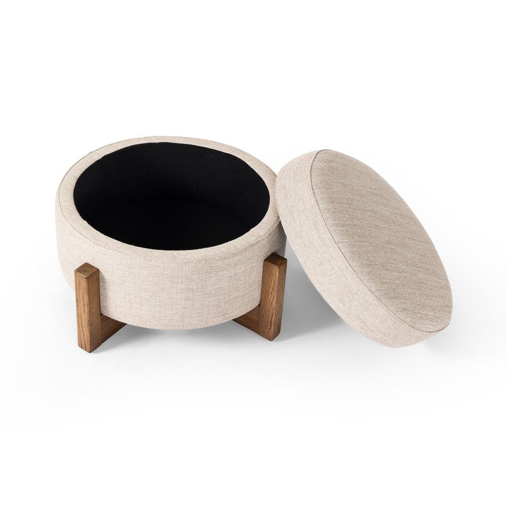 Four Hands - Esben Storage Ottoman-25" - Alcala Wheat - 231475-005 view 10