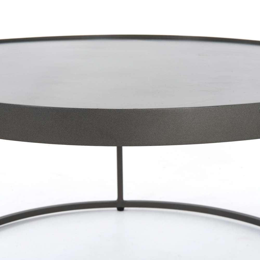 Four Hands - Evelyn Round Nesting Coffee Table - Polished White Marble - IRCK-367 veiw 7