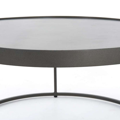 Four Hands - Evelyn Round Nesting Coffee Table - Polished White Marble - IRCK-367 veiw 7