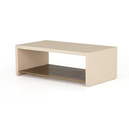 Four Hands - Hugo Coffee Table - Parchment White - VEVR-001B veiw 1