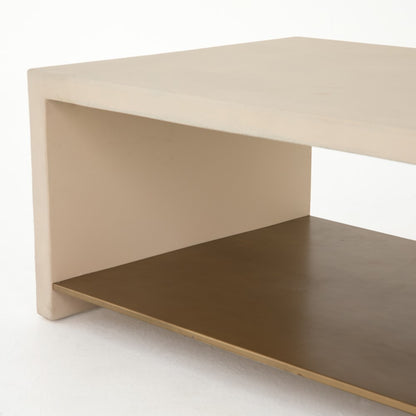 Four Hands - Hugo Coffee Table - Parchment White - VEVR-001B veiw 5