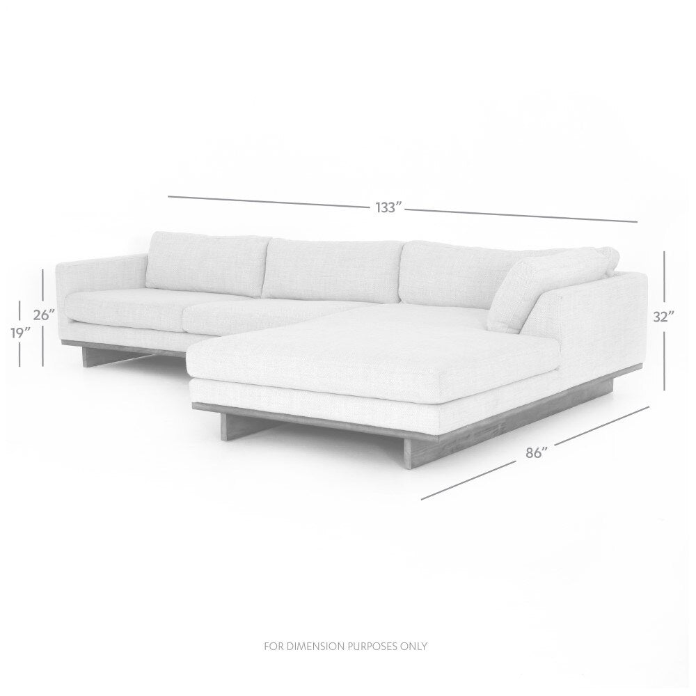 Four Hands - Everly 2 Pc Sectional-Raf Chaise-86in - CKEN-296A6-663P-S4 veiw 2