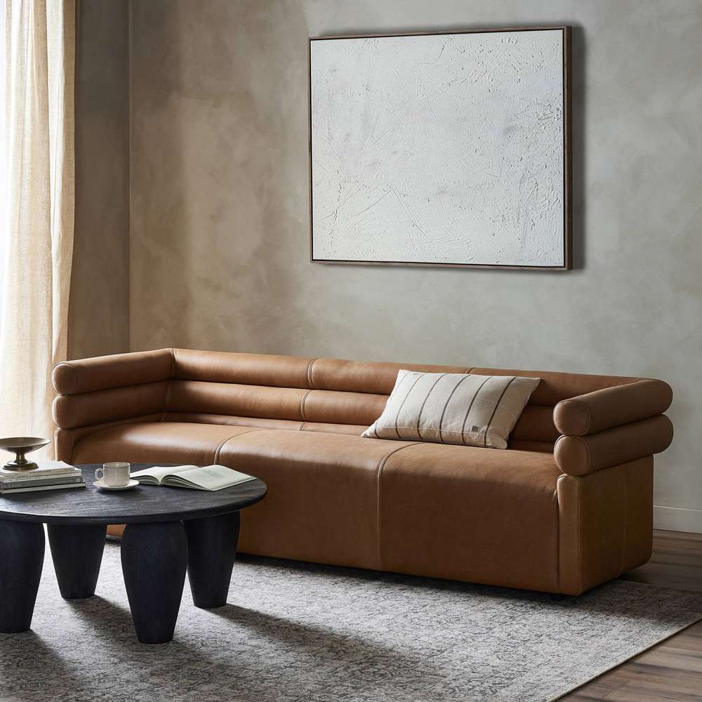 Four Hands - Evie Sofa - Palermo Cognac - 225263-003 veiw 4