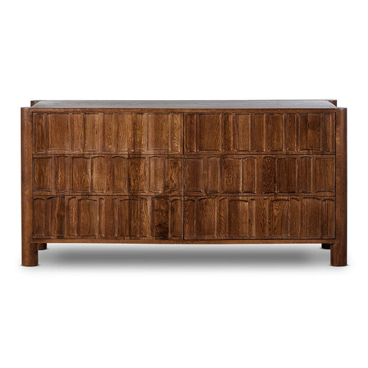 Four Hands - Ezri 6 Drawer Dresser - Carved Cocoa Oak - 241430-001 view 1