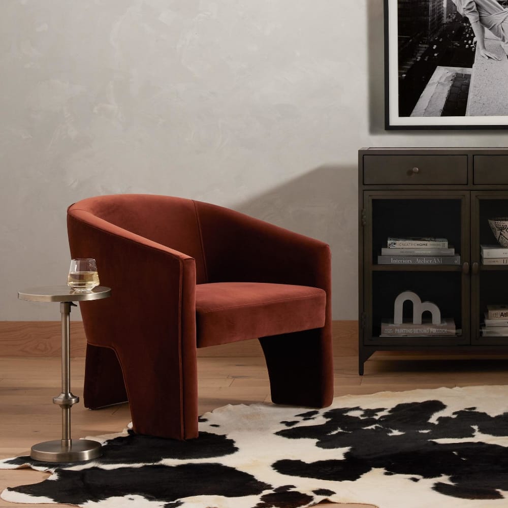 Four Hands - Fae Chair - Surrey Auburn - 109385-004 veiw 6