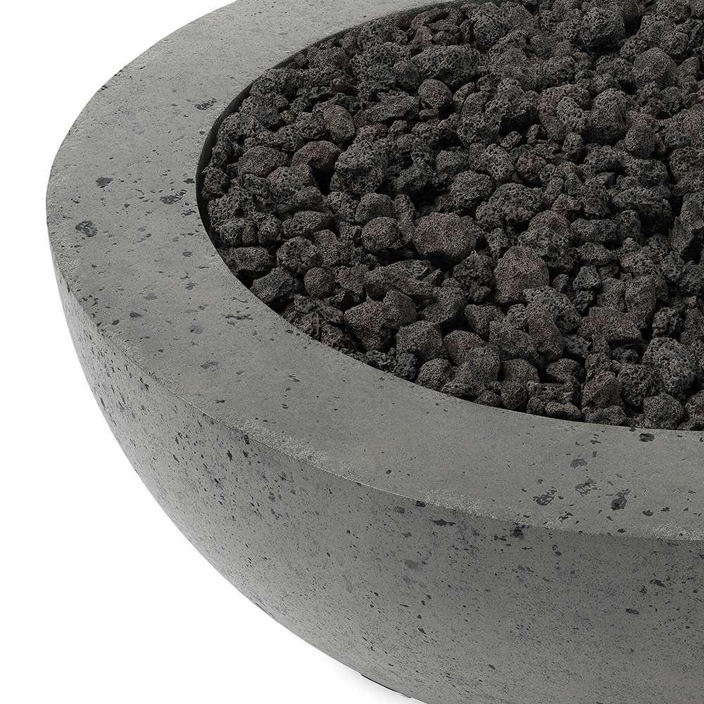 Four Hands - Falco - Bronson Outdoor Fire Table - Pewter Concrete - Propane - 243855-002 veiw 2