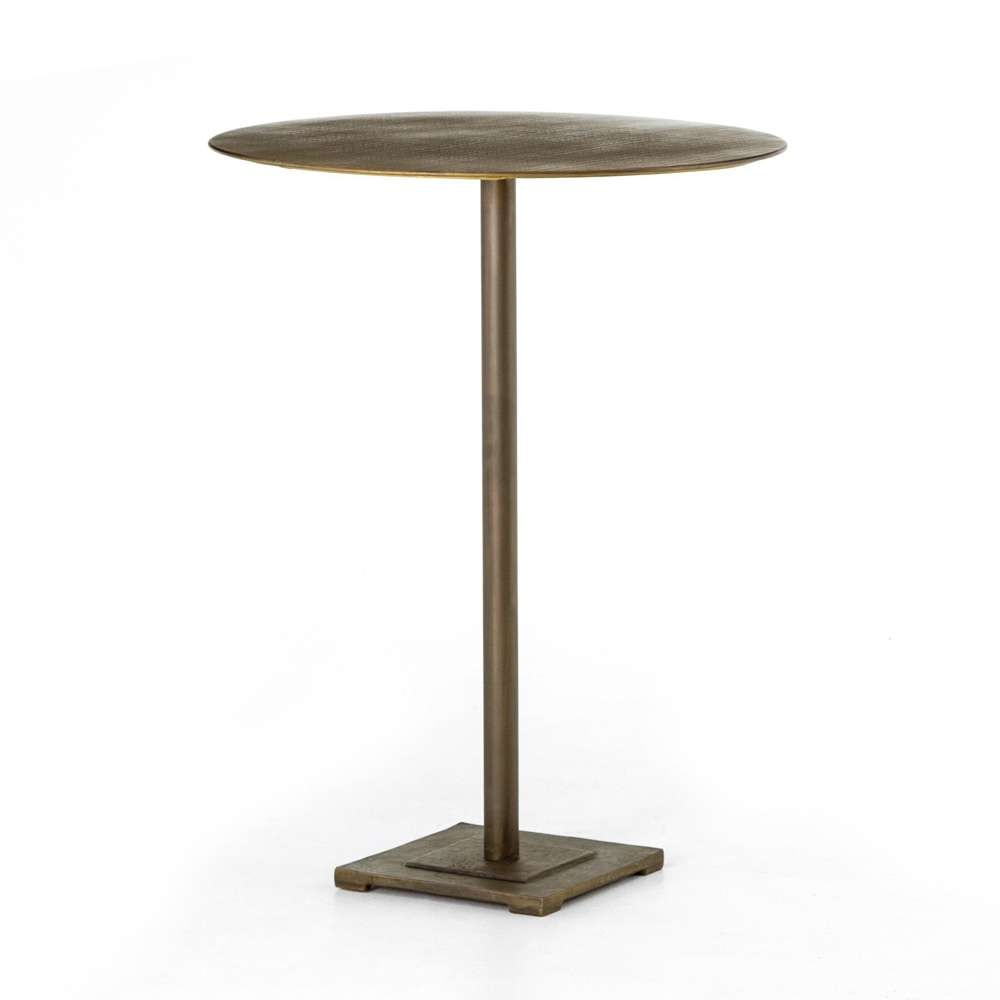 Four Hands - Fannin Bar and Counter Table - Acid Etched Aged Brass - 223303-005 veiw 1