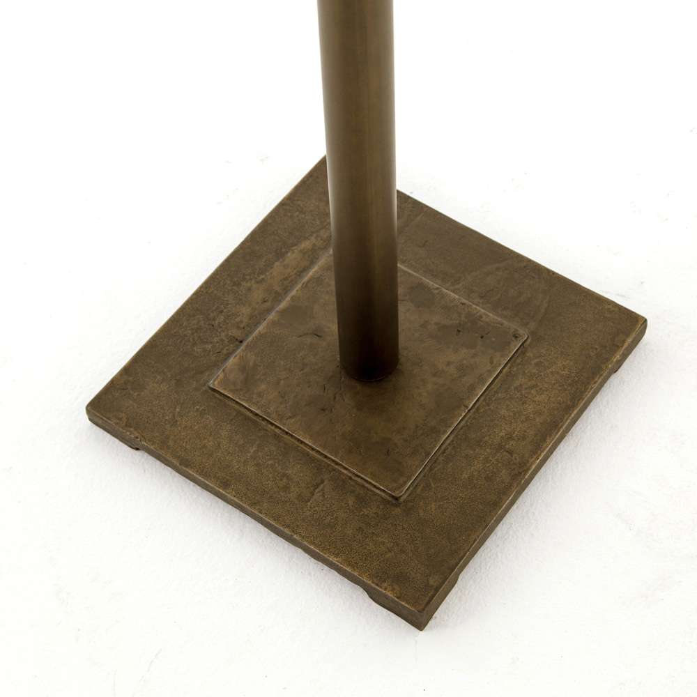 Four Hands - Fannin Bar and Counter Table - Acid Etched Aged Brass - 223303-005 veiw 6