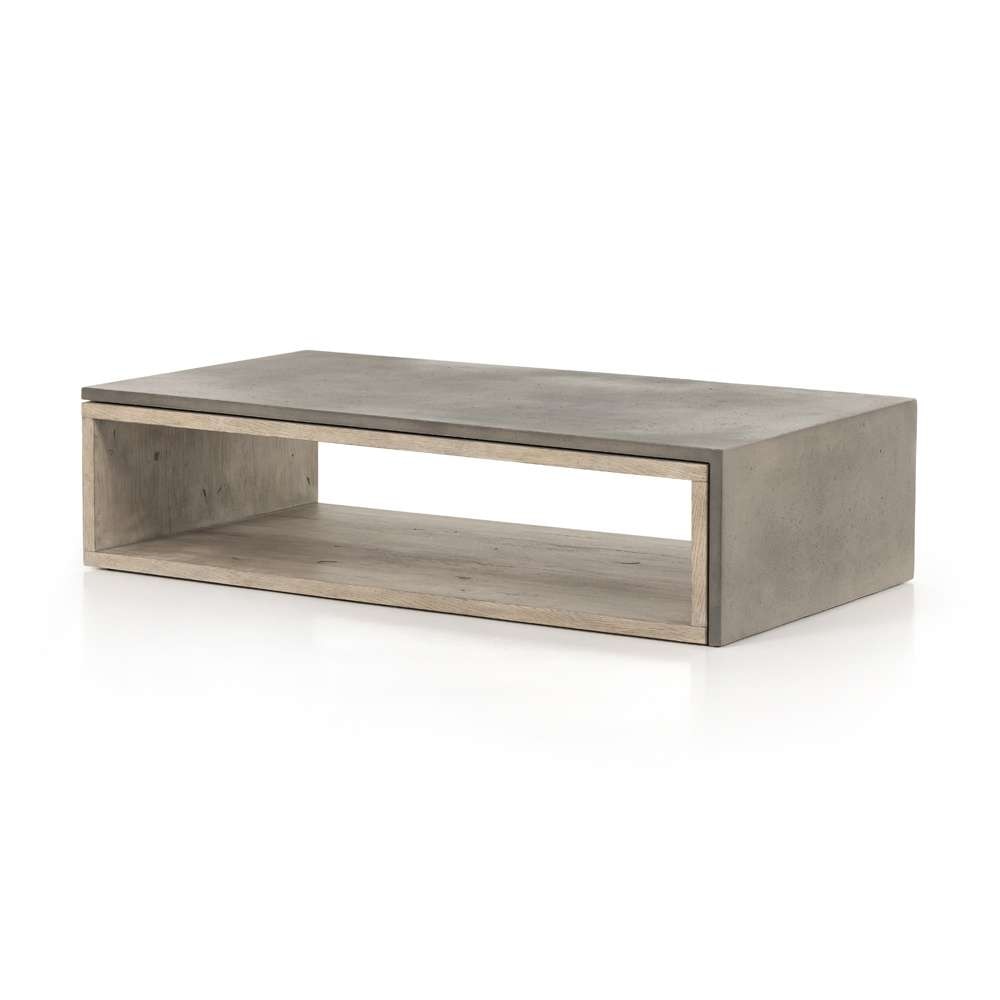 Four Hands - Faro Coffee Table - Dark Grey Concrete - 228120-001 veiw 1