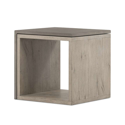Four Hands - Faro End Table - Dark Grey Concrete - 228127-001 veiw 1