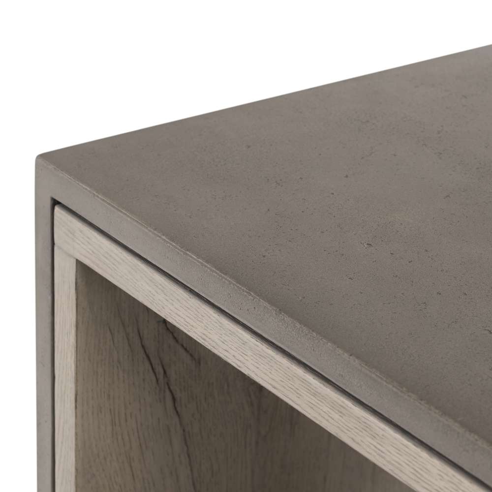 Four Hands - Faro End Table - Dark Grey Concrete - 228127-001 veiw 3