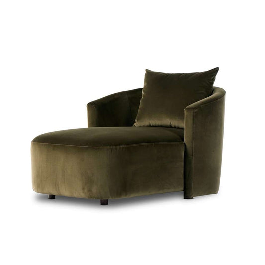 Four Hands - Farrah Chaise Lounge - Surrey Olive - 233370-006 veiw 1