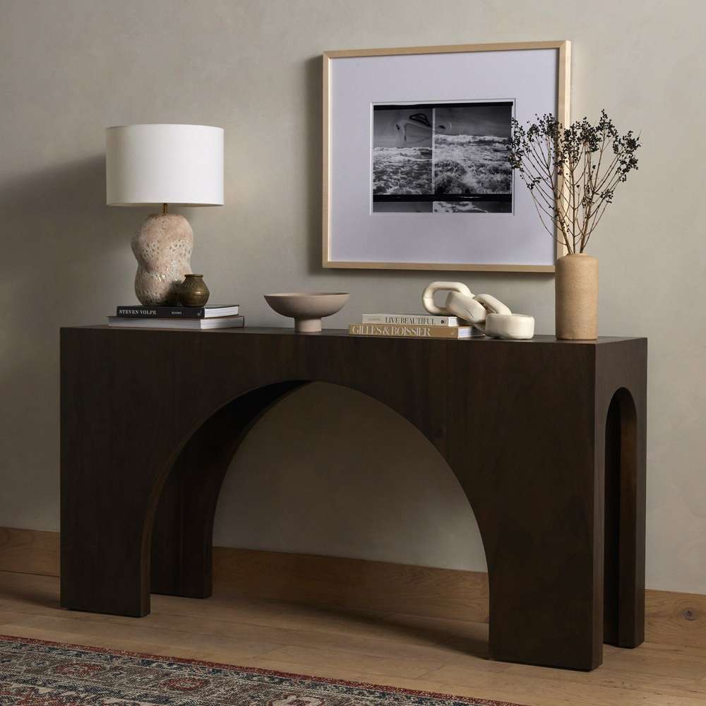 Four Hands - Fausto Console Table - Smoked Guanacaste - 226801-002 veiw 4