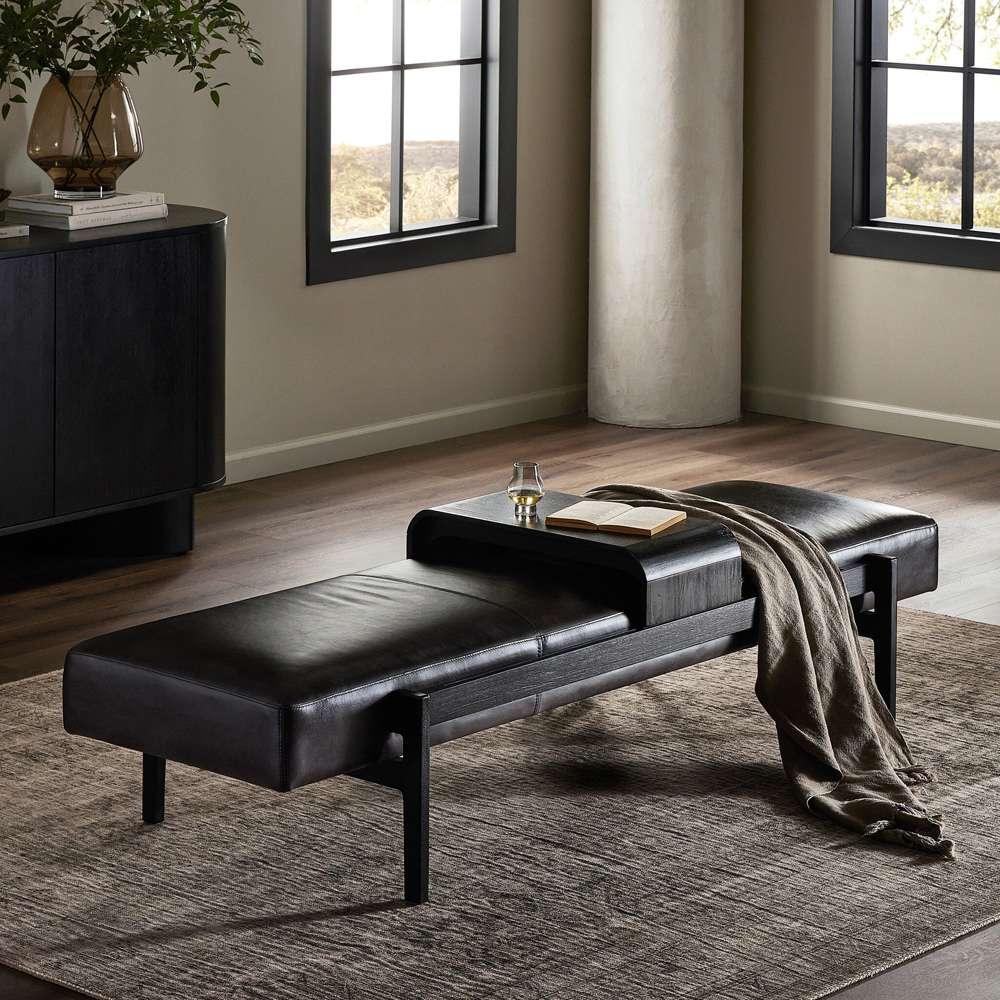 Four Hands - Fawkes Bench - Sonoma Black - 223315-003 veiw 4