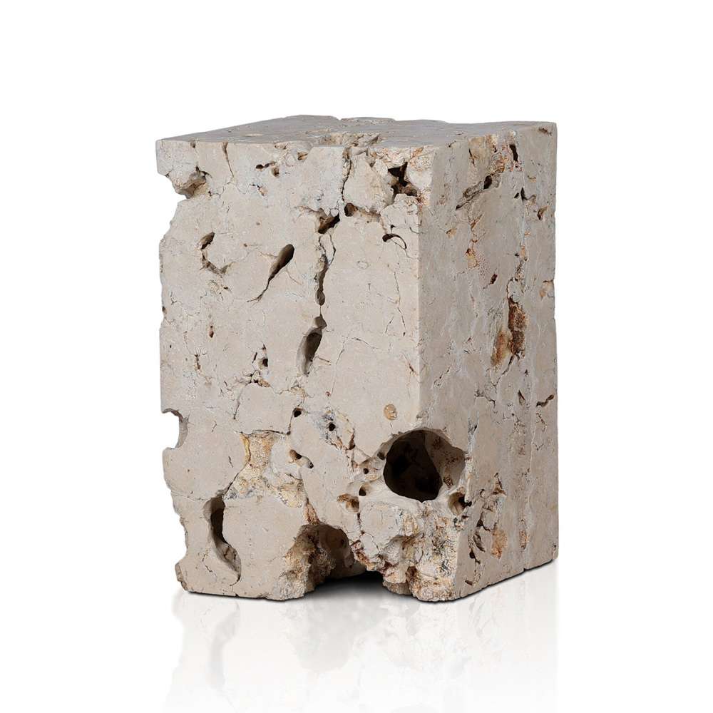 Four Hands - Faydon End Table - Romano Fosse Travertine - 227732-001 veiw 2