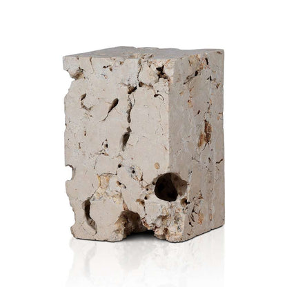 Four Hands - Faydon End Table - Romano Fosse Travertine - 227732-001 veiw 2