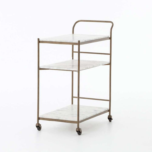 Four Hands - Felix Rectangular Bar Cart - Antique Brass - 101818-004 veiw 1