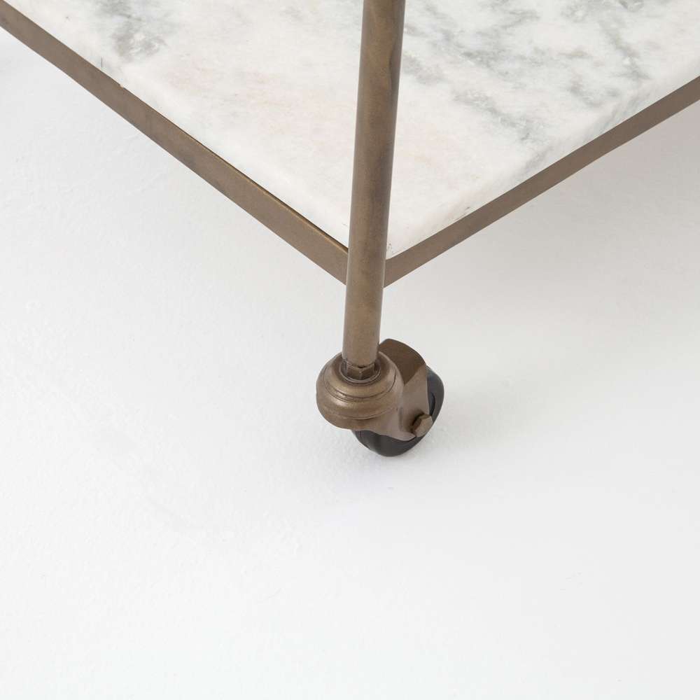 Four Hands - Felix Rectangular Bar Cart - Antique Brass - 101818-004 veiw 9
