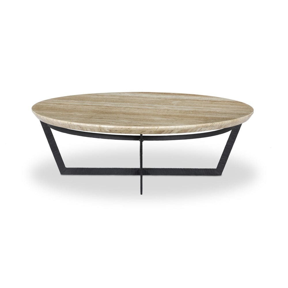 Four Hands - Felix Round Coffee Table - Travertine - 102262-003 view 3