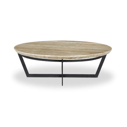 Four Hands - Felix Round Coffee Table - Travertine - 102262-003 view 3