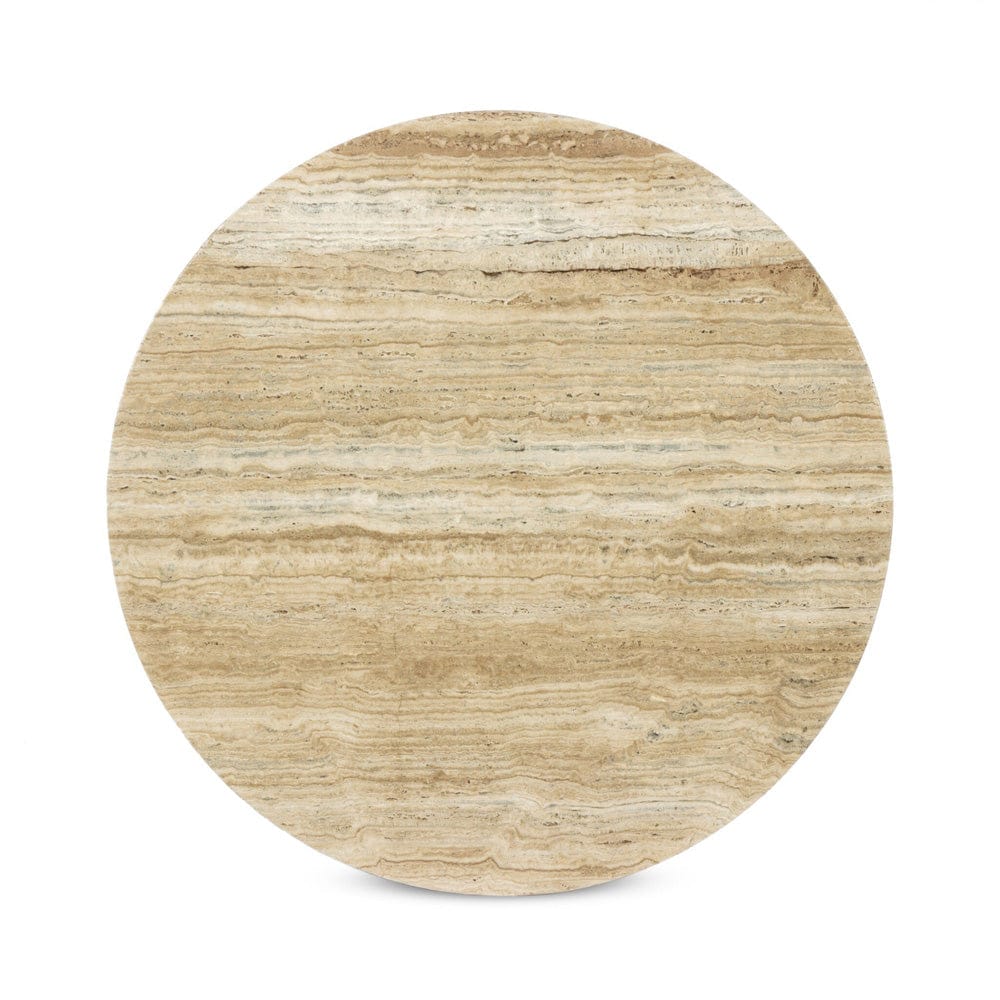 Four Hands - Felix Round Coffee Table - Travertine - 102262-003 view 7