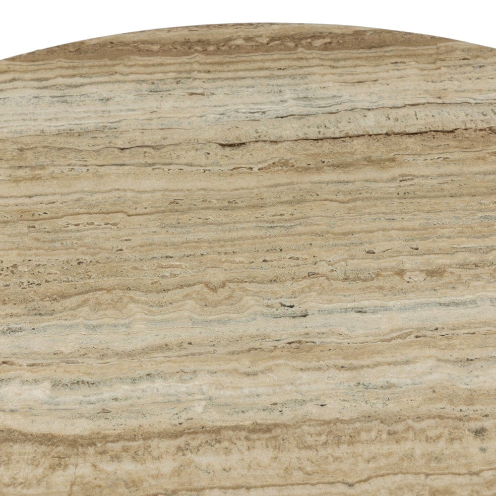 Four Hands - Felix Round Coffee Table - Travertine - 102262-003 view 10