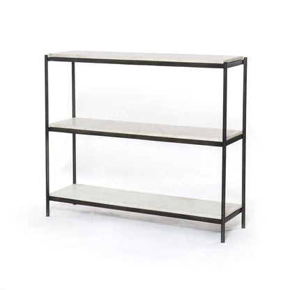 Four Hands - Felix Small Console Table - Polished White Marble - IMAR-248A veiw 1