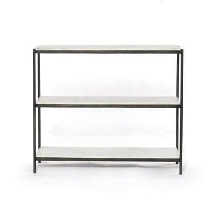 Four Hands - Felix Small Console Table - Polished White Marble - IMAR-248A veiw 2