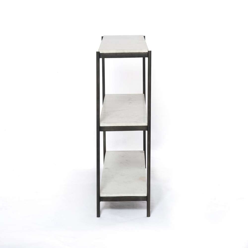 Four Hands - Felix Small Console Table - Polished White Marble - IMAR-248A veiw 3