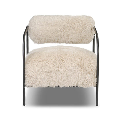Four Hands - Fenn Chair - Champagne Mongolian Fur - 248067-003 view 1