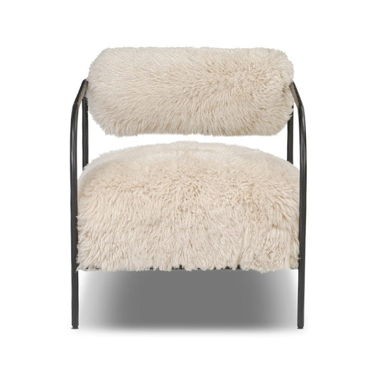 Four Hands - Fenn Chair - Champagne Mongolian Fur - 248067-003 view 1