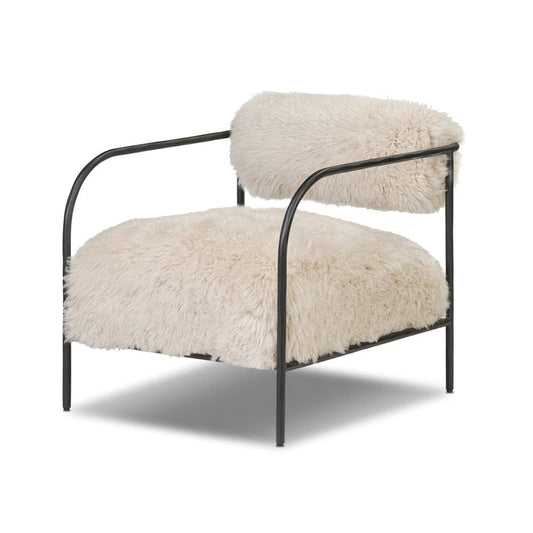 Four Hands - Fenn Chair - Champagne Mongolian Fur - 248067-003 view 2