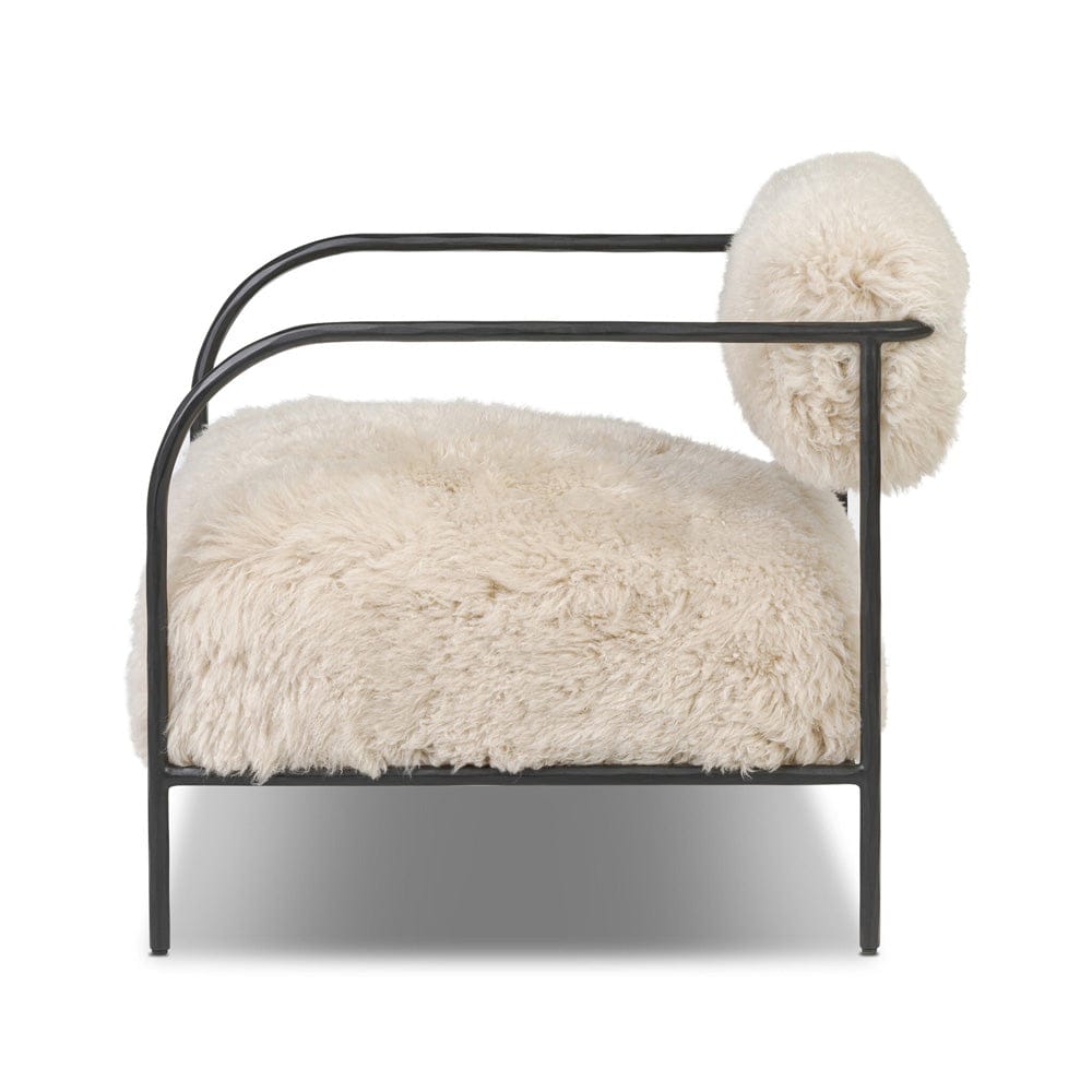 Four Hands - Fenn Chair - Champagne Mongolian Fur - 248067-003 view 3