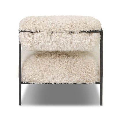 Four Hands - Fenn Chair - Champagne Mongolian Fur - 248067-003 view 6