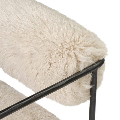 Four Hands - Fenn Chair - Champagne Mongolian Fur - 248067-003 view 7