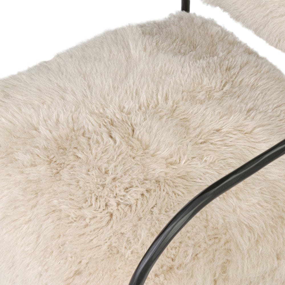 Four Hands - Fenn Chair - Champagne Mongolian Fur - 248067-003 view 8