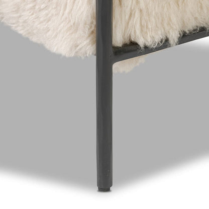 Four Hands - Fenn Chair - Champagne Mongolian Fur - 248067-003 view 10