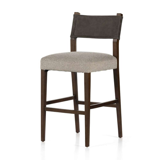 Four Hands - Ferris Stool - Nubuck Charcoal - Bar - 227893-005 veiw 1