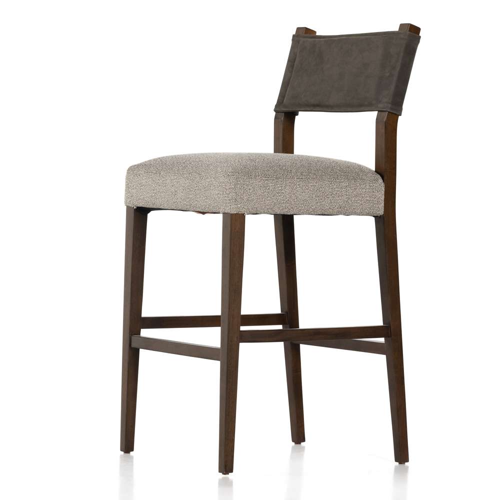 Four Hands - Ferris Stool - Nubuck Charcoal - Bar - 227893-005 veiw 3