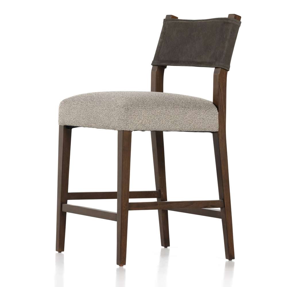 Four Hands - Ferris Stool - Nubuck Charcoal - Counter - 227893-006 veiw 3
