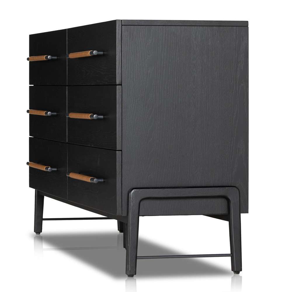 Four Hands - Filmore - Rosedale 6 Drawer Dresser - Ebony Oak Veneer - 109065-003 veiw 3